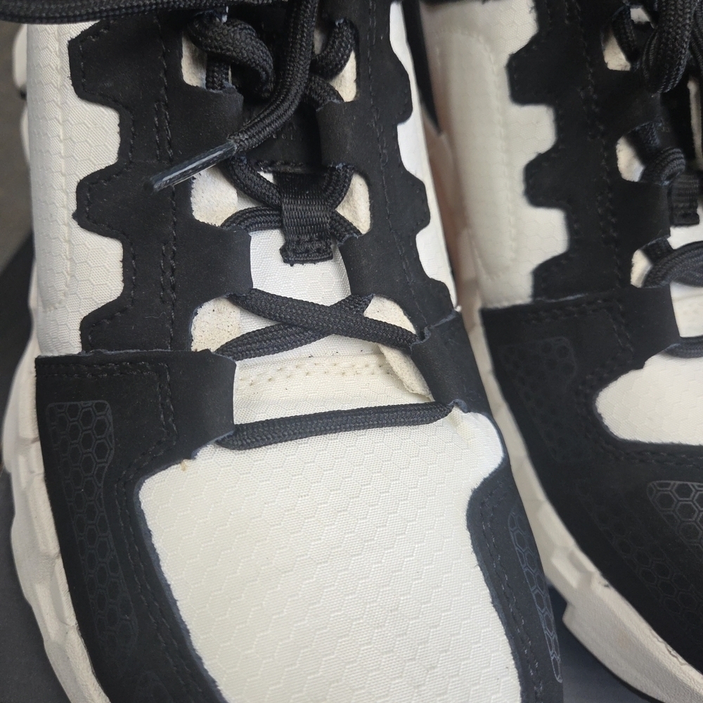 Black and White Kids Sneakers - Picture 3 of 12